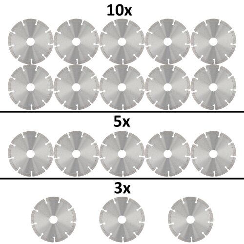 Diamanttrennscheibe Diamantscheibe für Winkelschleifer Durchmesser 125 mm - Beton Stahl