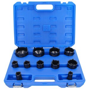 GEPCO 11pc Special Socket Set for Loosening Grooved Nuts...