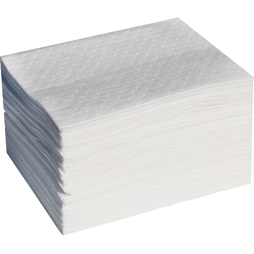 GEPCO 50 Pieces Tissu Absorbant pour lHuile 400 mm x 500 mm x 5 mm 100% Polypropylene