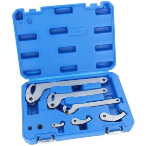 6pc Adjustable Hook & Pin Wrench Set C Spanner 35 -...