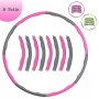 8 Teile Hula Hoop Fitness Reifen Schaumstoff Bauchtrainer Fitnesstraining