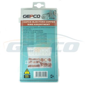 GEPCO 150 pcs Rondelles cuivre massif garnitures...