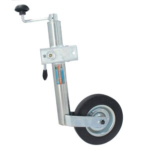 GEPCO Roue Jockey pour Remorque Voiture avec Roulement Axial + Support 150 kg