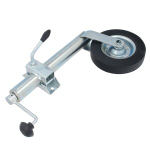 GEPCO Roue Jockey pour Remorque Voiture avec Roulement Axial + Support 150 kg