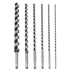 GEPCO 6-piece Wood Drill Set, Spiral and Auger Drills, Diameter 6-25mm, 460mm